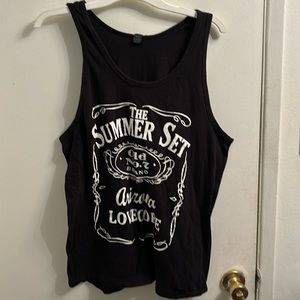 BLACK TANK TOP THE SUMMER SET LARGE ARIZONA LOVECORE